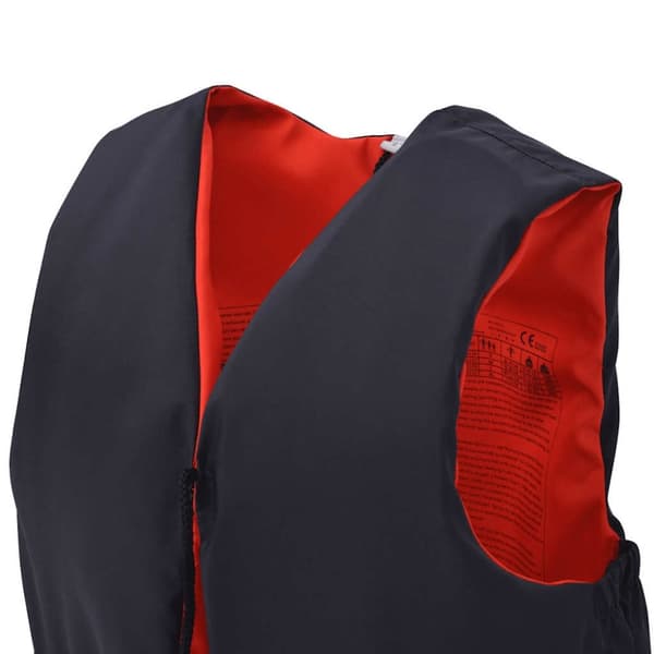 vidaXL Räddningsvästar 4 st 50 N 30-50 kg marinblå
