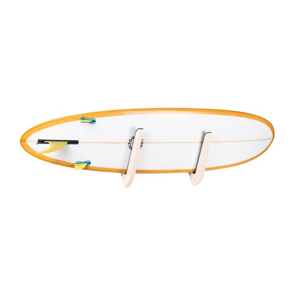 Surflogic Træ Vægstativ Longboard Gylden
