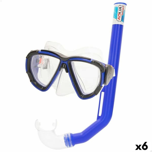 Snorkel och cyklop Colorbaby Aqua Sport Vuxna (6 antal)