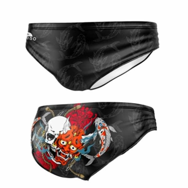 Miesten uimahousut Turbo  Samurai-Skull  Musta