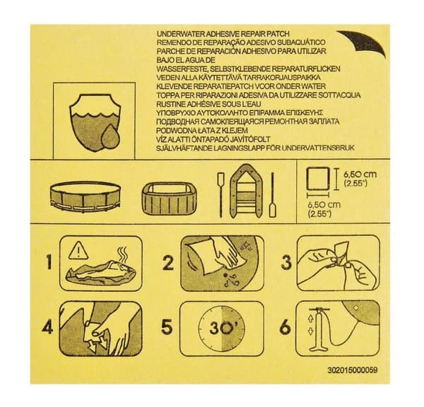 BESTWAY vandtætte reparationslapper 10 stk.