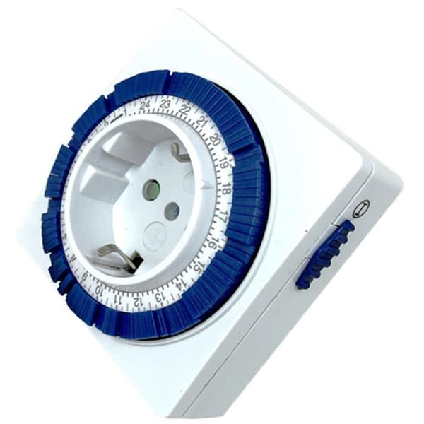 Levitantes - 49402 - Kompakt analog timer 24 timmar, timer 3600 W - 250 V - 16 A - 50 Hz - IP 20 - Justerbar