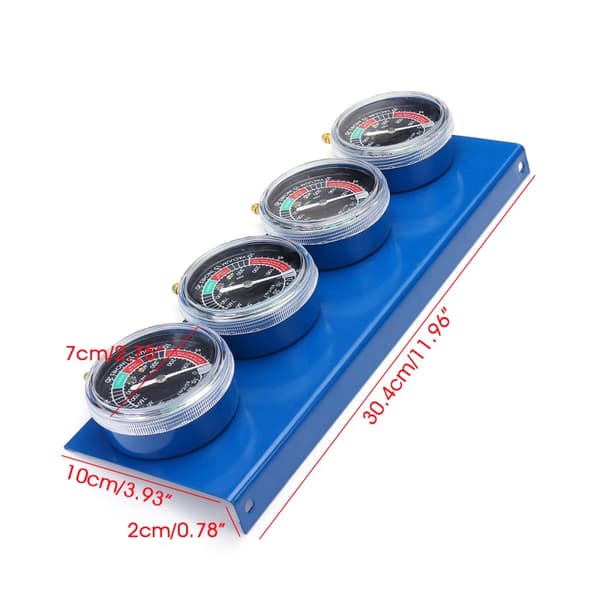 4x motorcykel karburator Carb Brændstof Vakuum 2/4 Cylinder Gauge Balancer Synchronizer Diagnostic Tool