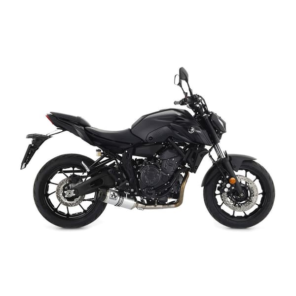 Arrow Ikke Homologerede Manifold-racersamlere Til Thunder Yamaha Mt-07 ´21-22 Søvfarvet