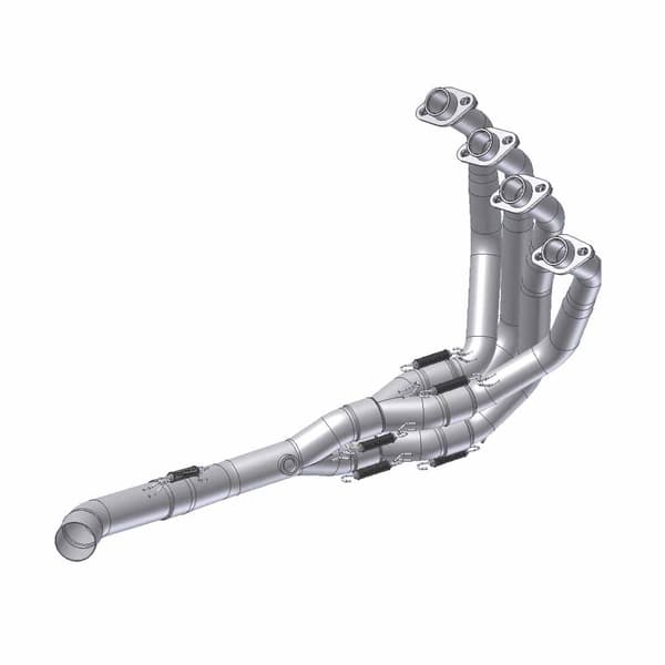 Mivv Kawasaki Z900 A2 2017-24 Udstøgningsmanifold Søvfarvet