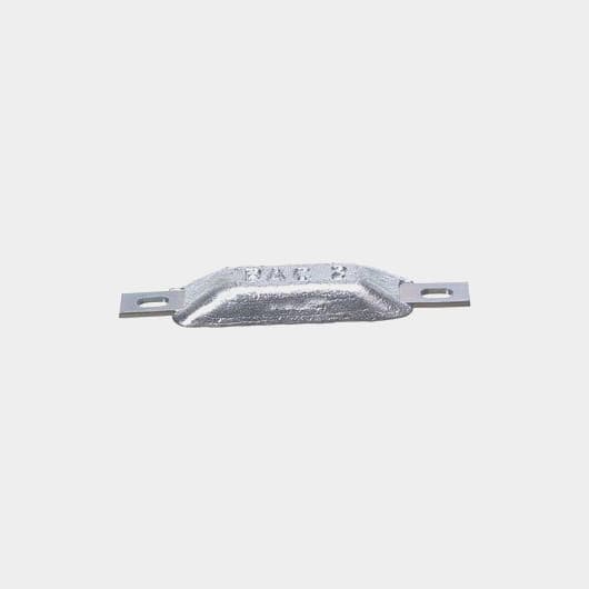 Zinkanod BAC Bera 5, för roder/skrov/trimplan, 0.5 kg, C/C 140 mm