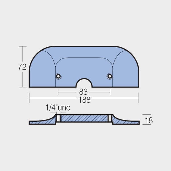 Zinkanod Tecnoseal 821629, för drev, passar Mercruiser Alpha One Gen II