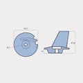 Miniatyrbild 2 av 2: Zinkanod Tecnoseal 3V1602170, till utombordare, passar till Tohatsu 8 - 20 hk