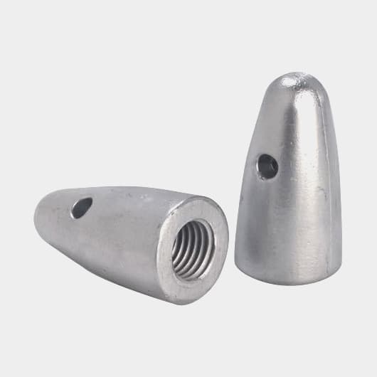 Zinkanod Tecnoseal, för propeller, passar 35/40 mm lång propelleraxel med Ø24 mm gänga