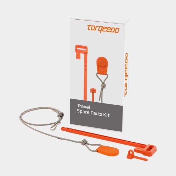 Reservdelskit Torqeedo, dödmansgrepp + pin för batterifäste + pin för reglage, för Travel