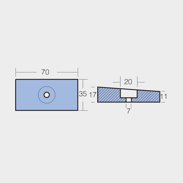 Zinkanod Tecnoseal 41109-ZW1-B00, till utombordare, passar till Honda BF75 - BF225