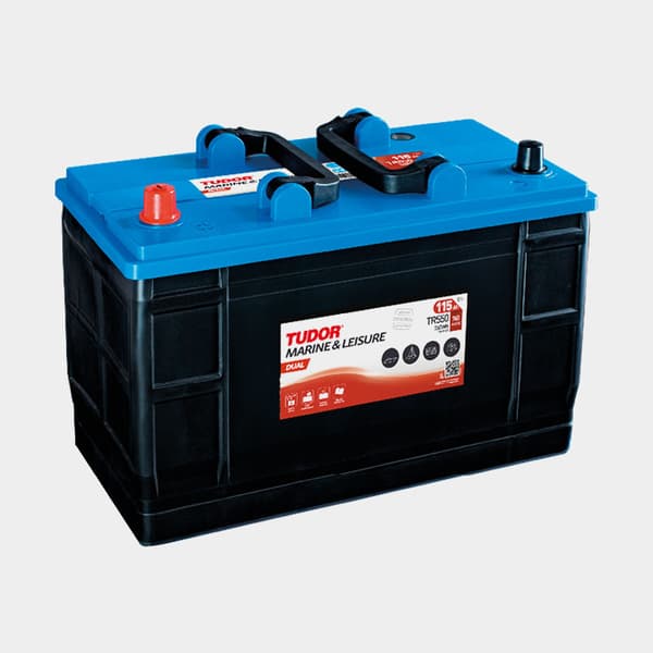 Elmotorpaket Fladen F 38, 320 W, 91 cm justerbar rigglängd, med bly-batteri (80 Ah) + batterilåda + kabelskor