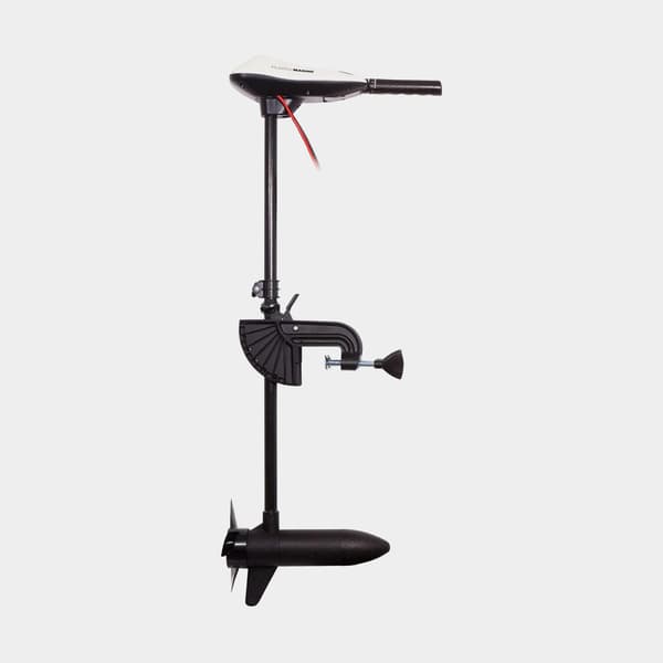 Elmotorpaket Fladen F 46, 450 W, 91 cm justerbar rigglängd, med bly-batteri (80 Ah) + batterilåda + kabelskor