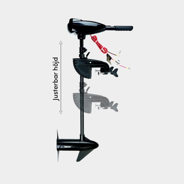Elmotor båt (trollingmotor) Neraus L 32, 312 W, 71 cm justerbar rigglängd, utan batteri