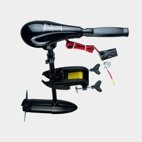 Elmotorpaket Neraus X 55, 624 W, 71 cm justerbar rigglängd, med AGM-batteri (80 Ah) + batterilåda + kabelskor