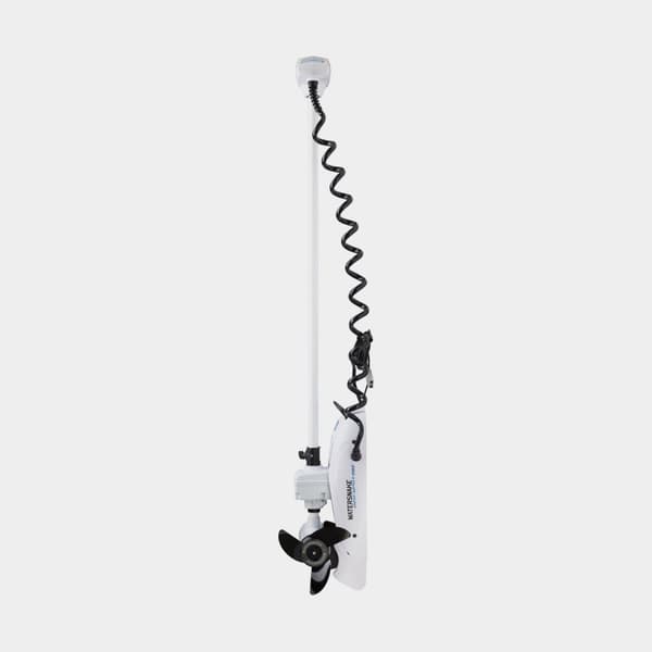 Elmotorpaket Watersnake Geo-Spot 65, 66", 420 W, 167 cm justerbar rigglängd, frontmonterad, med kontroll + batteri (80 Ah) + batterilåda + kabelskor