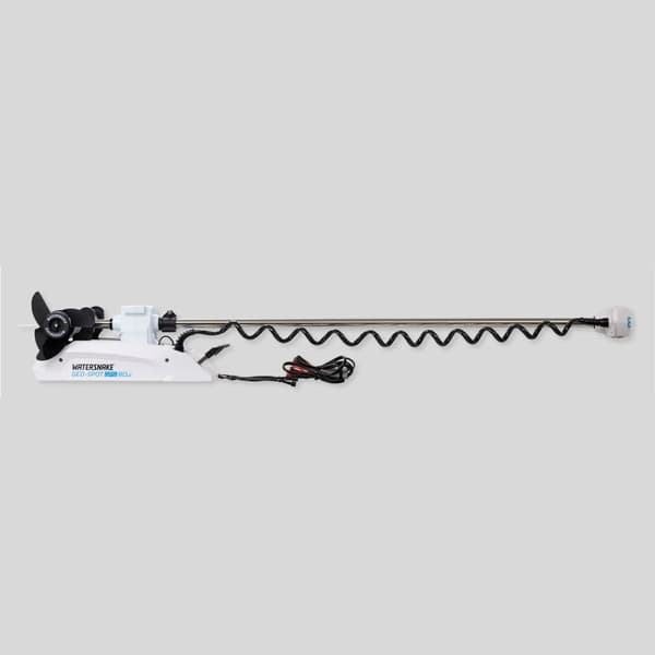 Frontmonterad elmotor (trollingmotor) Watersnake Geo-Spot 80, 78", 620 W, 198 cm justerbar rigglängd, med GPS-sensor + kontroll, utan batteri