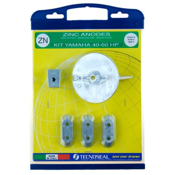 Tecnoseal Anode Kit Yamaha 40-60hp Transparent