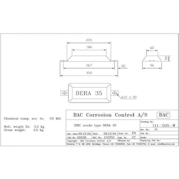 Bukh Anode Bac-35 Gylden