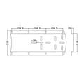Miniatyrbild 2 av 2: Pike N Bass Plaque Inox Fixation Front Engine Grå 340 x 150 mm