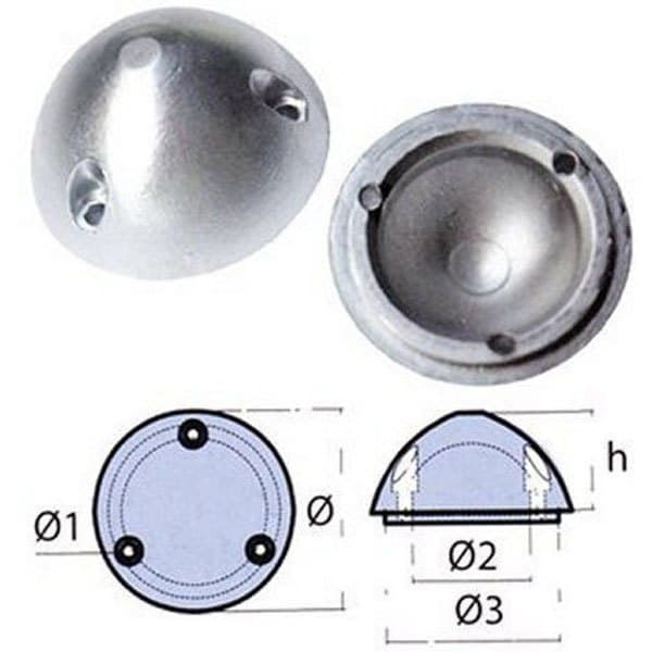 Tecnoseal Propel Anode Variprop Søvfarvet 78 mm