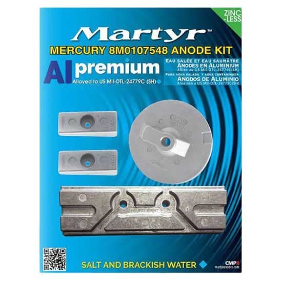 Martyr Anodes Alumiininen Anodisarja Mercury 75-150hp Efi Kirkas