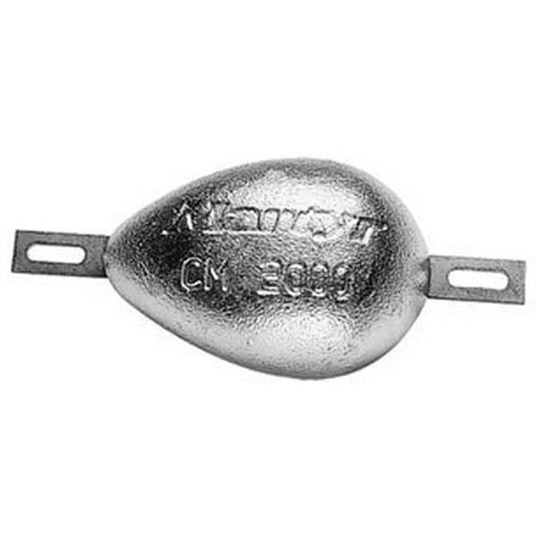 Martyr Anodes Fish Support Anodi Hopeinen 147 x 95 mm