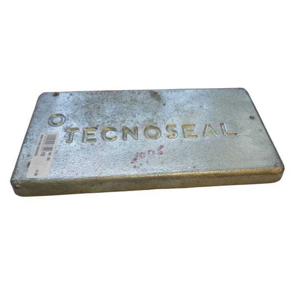 Tecnoseal Zinkplade Anode Ano1005 Gylden 295 x 145 x 15 mm
