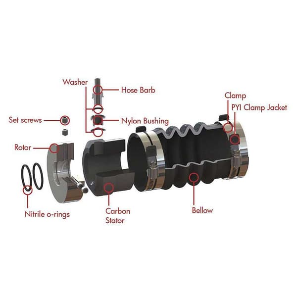 Pss Akseltætningsmiddel 45 Mm Søvfarvet 2 3/4-27/8´´