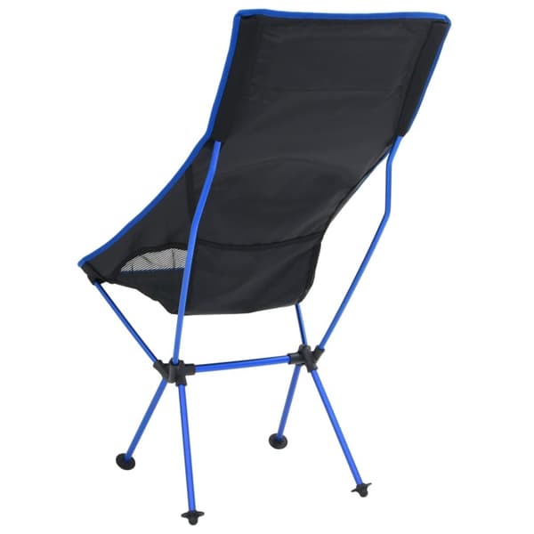 vidaXL foldbar campingstol PVC og aluminium sort