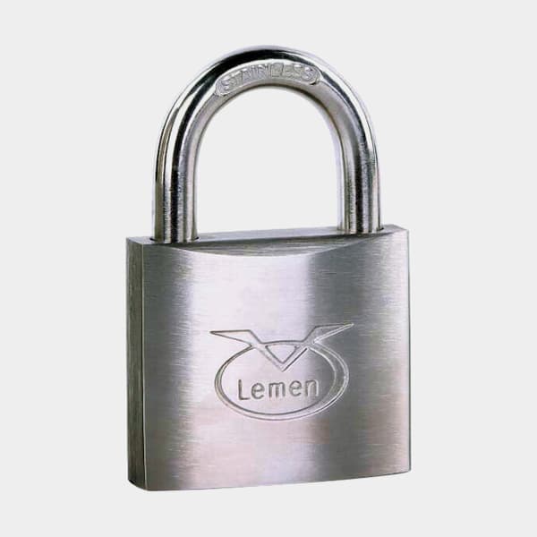 Hänglås LEMEN 50, Ø8 mm, silver