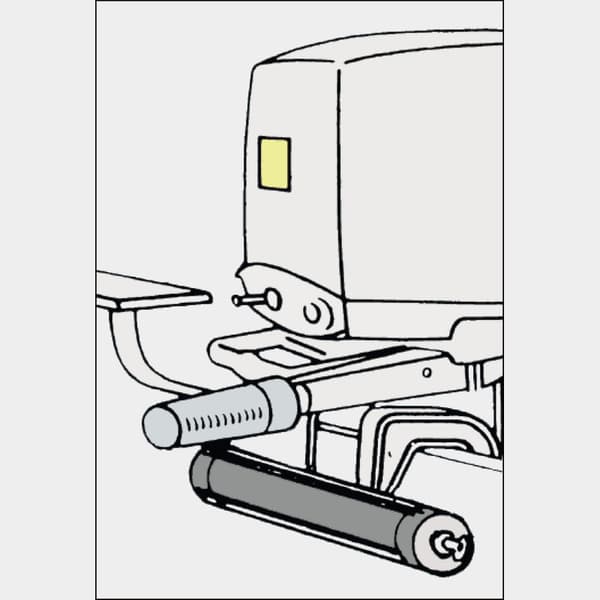 Motorlås för utombordare Osculati Secure Lock, för motorer fastbultade med vingskruv (upp till 25 hk)