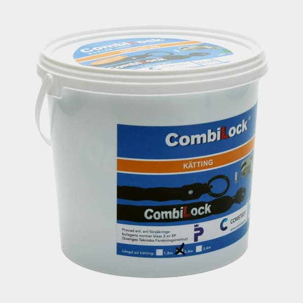 Låskätting Combilock, klass 3, 340 cm, Ø8.5 mm, svart