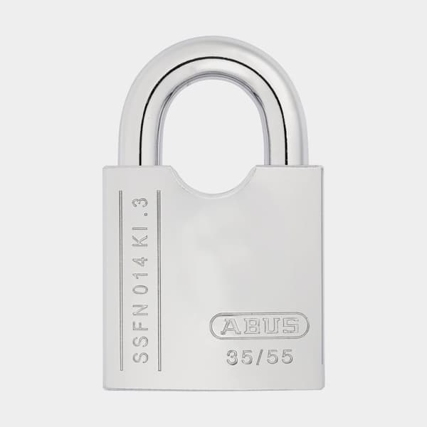 Låspaket klass 3 med hänglås ABUS 35/55 Platinum (55 mm x Ø11 mm) &amp; låskätting klass 3 ABUS 9KS (250 cm x Ø9 mm)