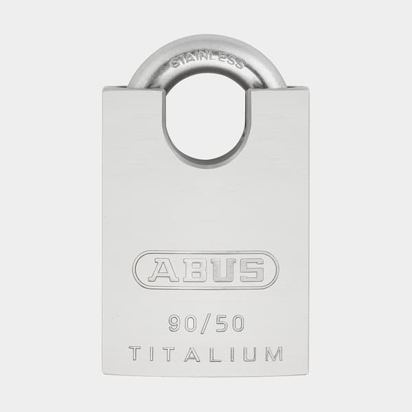 Hänglås ABUS TITALIUM 90RK/50, klass 2, Ø9.5 mm, silver