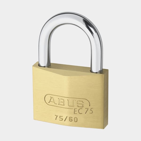 Hänglås ABUS 75/60, klass 1, Ø10 mm, mässing