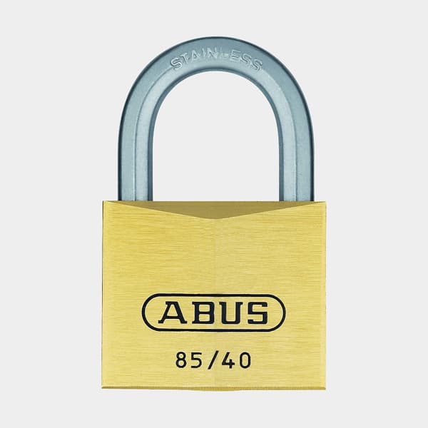 Hänglås ABUS 85IB/40, med bygel i rostfritt stål, Ø6.5 mm, mässing
