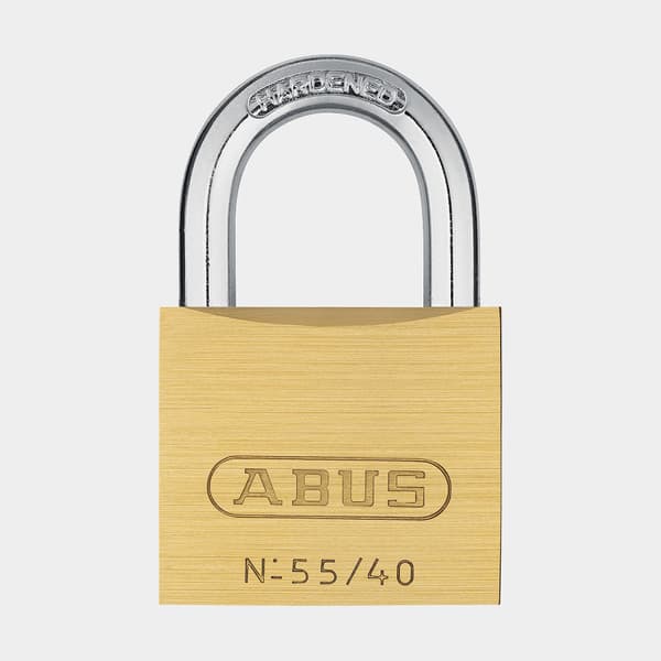 Hänglås ABUS 55/40, Ø6 mm, lika låsning, mässing, 2-pack