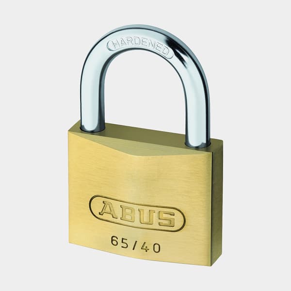 Hänglås ABUS 65/40, Ø6.5 mm, lika låsning, mässing, 2-pack