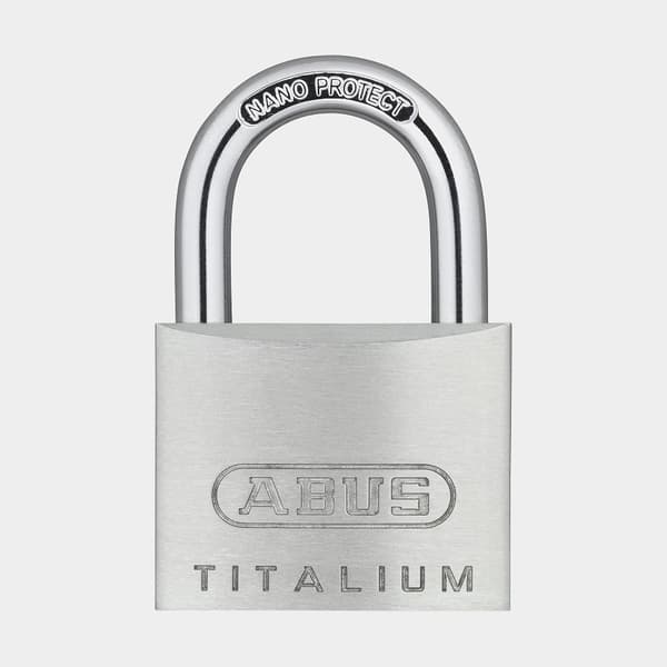 Hänglås ABUS 64TI/40, Ø6.5 mm, lika låsning, silver, 2-pack
