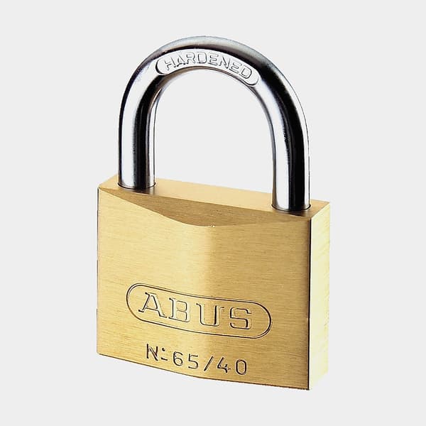 Hänglås ABUS 65/40KA, lika låsning, Ø6.5 mm, mässing, 4-pack