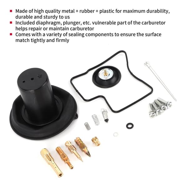 Förgasarreparationssats Carb Rebuild Set Passar till Honda VT VLX 400 STEED 400 1994-2003