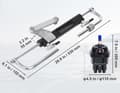 Miniatyrbild 7 av 7: 90HP hydrauliskt utombordsstyrsystem kit med inbyggd tvåvägs låsventil, högpresterande marin båts hydrauliska styrsystem