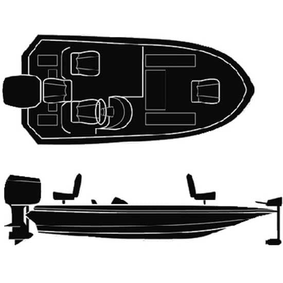 Seachoice Veneen Tuppi Semi Custom Wide Bass Musta 6.25 m Boat