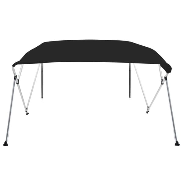 vidaXL biminitop med 4 buer 239x184x131 cm sort -  Overtræk til både