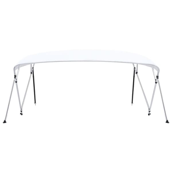 The Living Store Båtkapell 4 bågar vit 243x(230-244)x137 cm -  Skyddsöverdrag för båtar