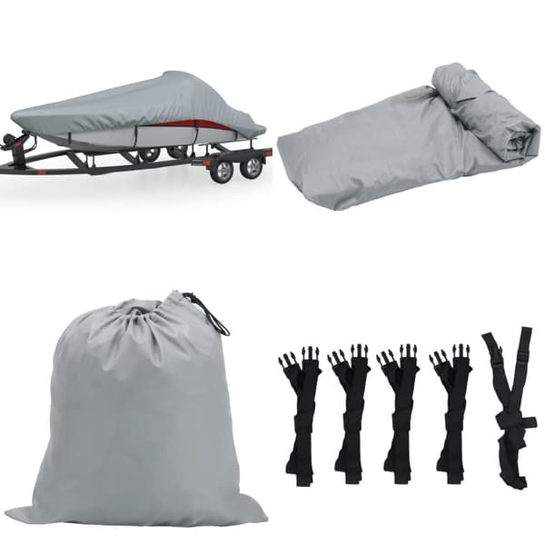 Bådovertræk 760x430 cm grå - Bådovertræk - Beskyttelsesovertræk Til Båd - Home & Living