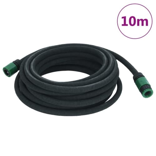 Fuktslang svart 0,6" 10 m gummi