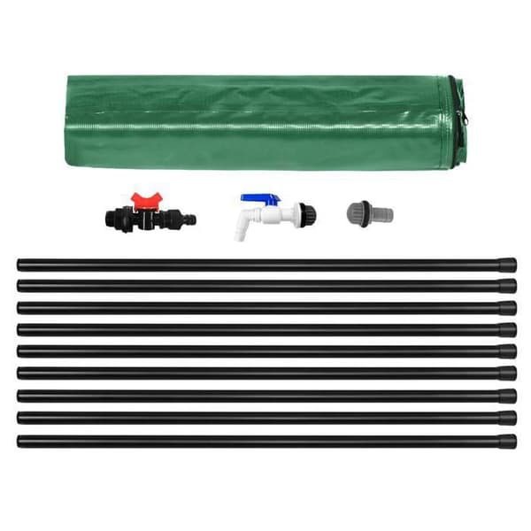 Regnvattentank - YUENFONG - 750 l - Fällbar - PVC - Grön