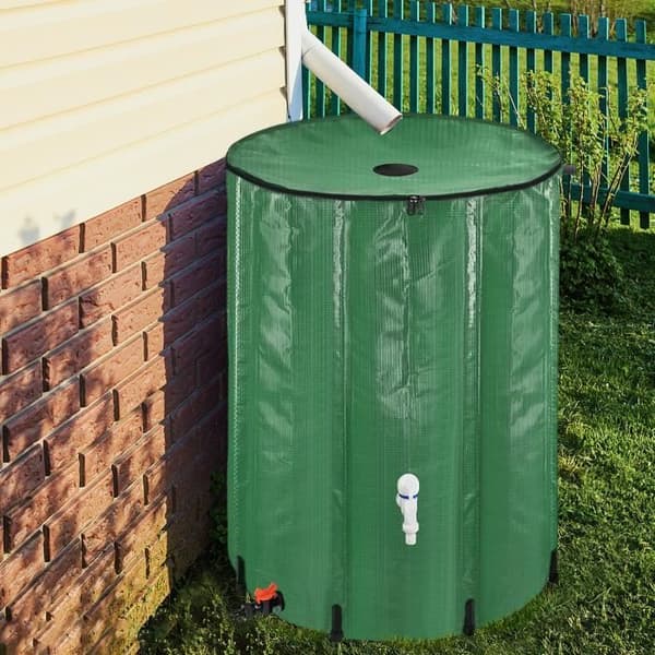 YUENFONG hopfällbar regnvattentank 380L vattenuppsamlare PVC-tank - Samlar vatten miljövänligt